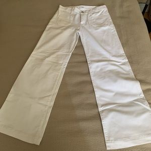 White Hudson Wide Leg Jeans